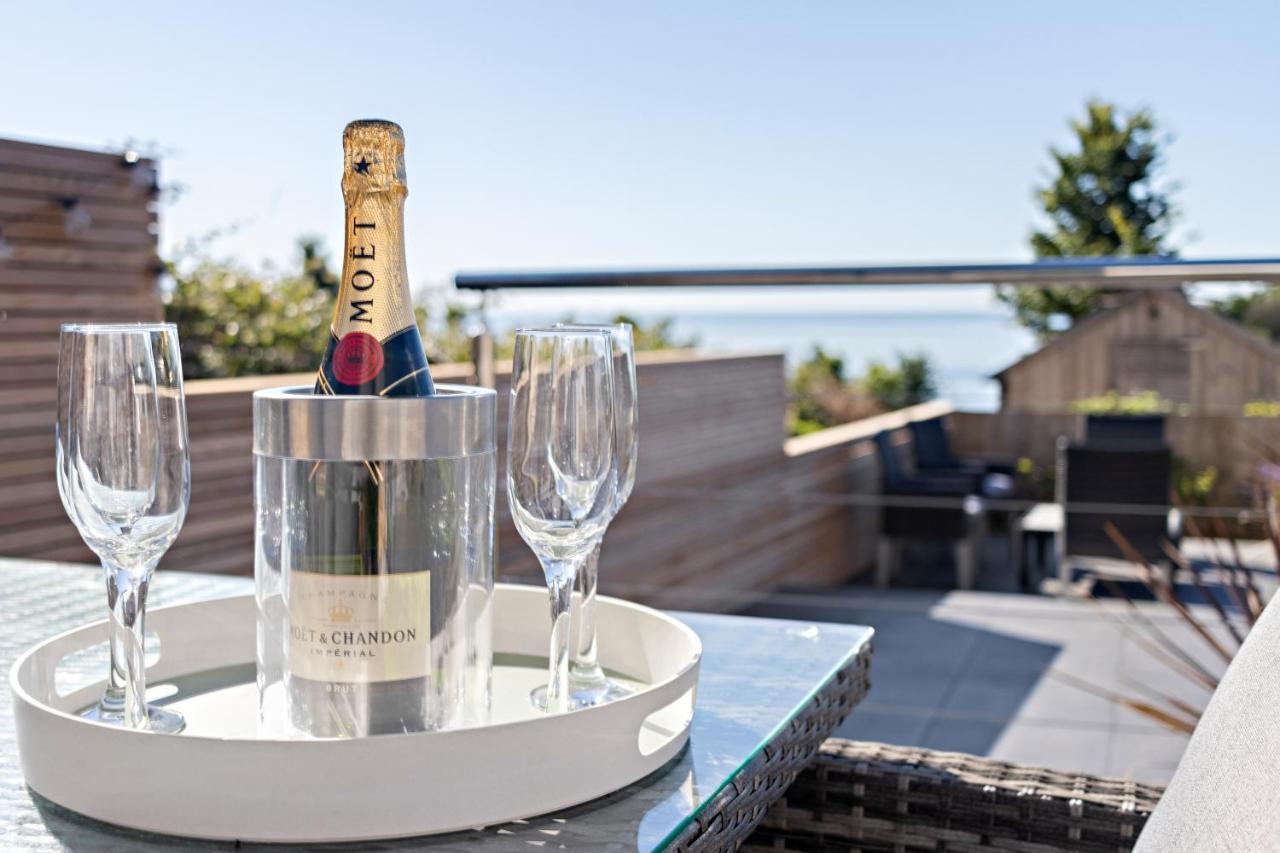Stunning Coastal Apartment In Maidencombe With Sea Views & Garden Stokeinteignhead ภายนอก รูปภาพ